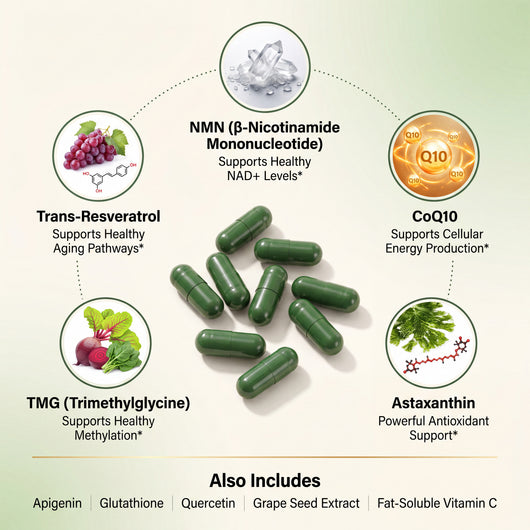 Pure NMN Capsules (10-in-1 Formula)