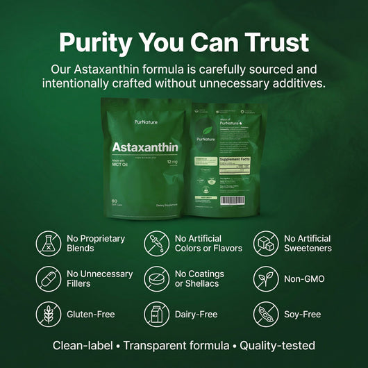 PurNature Astaxanthin 12mg (60 Softgels)